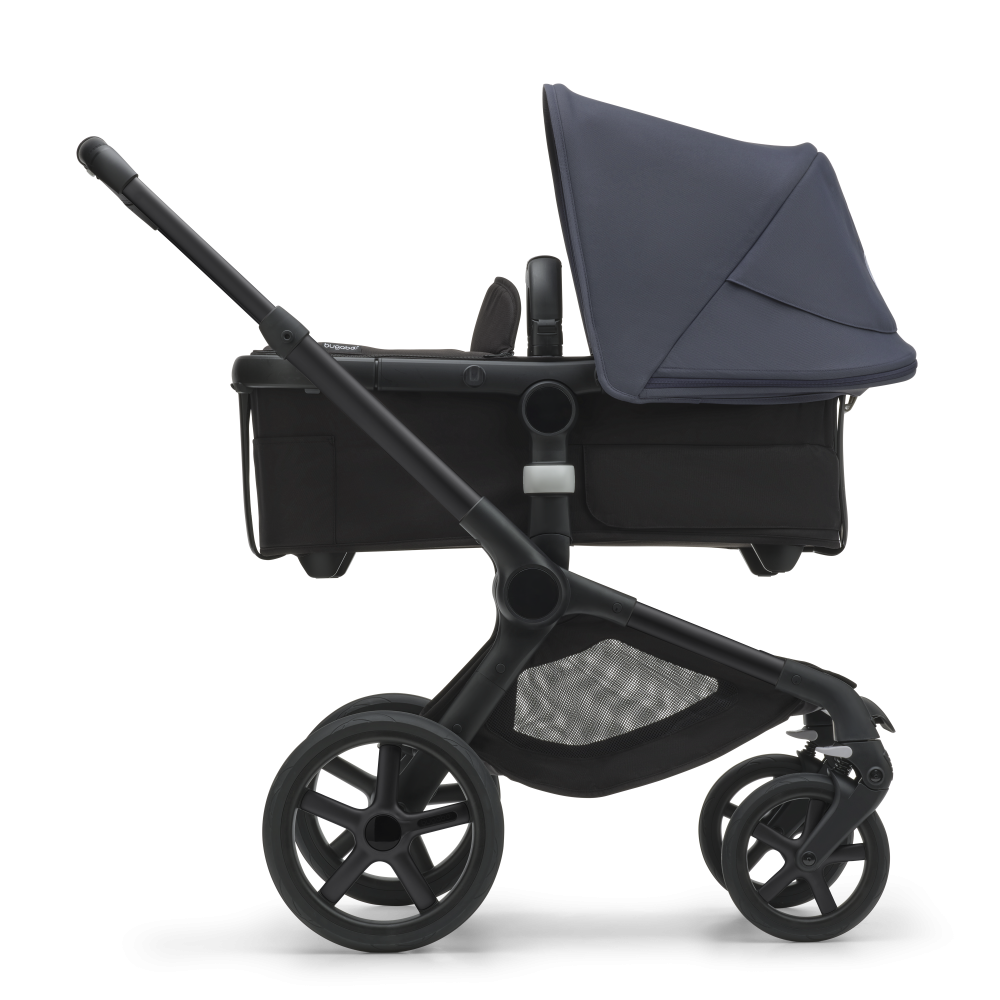 Bugaboo Fox 5 bassinet and seat stroller Black Midnight Black Stormy Blue 101707